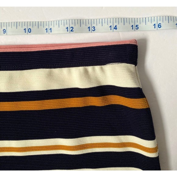 Max Studio Skirt Womens Small Multicolor Stripes NWT Stretch Career - Picture 8 of 11